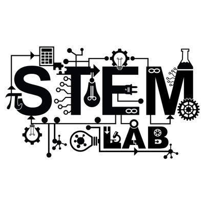 STEM Lab Vinyl Wall Decal - Science Technology Engineering Mathematics - Classroom Wall Decoration Sticker - 22" x 36" School, Teacher, Class Decor