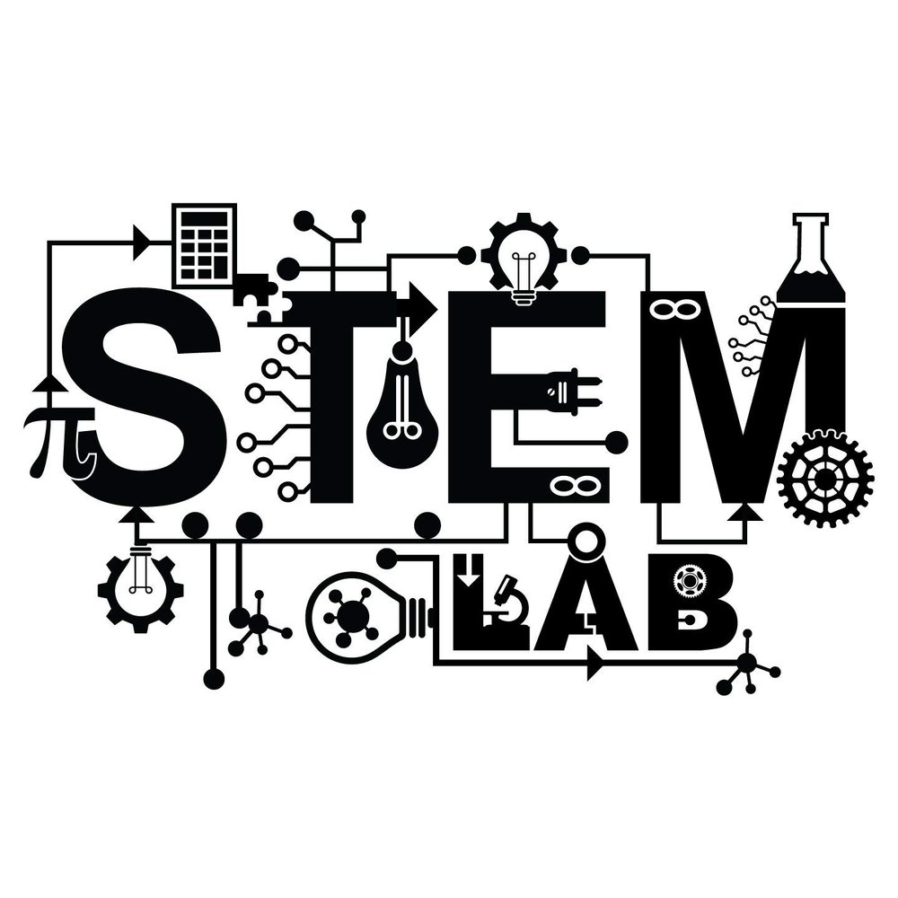 STEM Lab Vinyl Wall Decal - Science Technology Engineering Mathematics - Classroom Wall Decoration Sticker - 22" x 36" School, Teacher, Class Decor