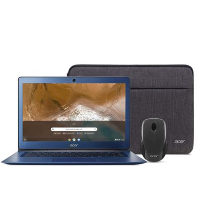 acer Chromebook 14, Intel Celeron N3160, 14" Full HD Display, 4GB LPDDR3, 32GB eMMC, 802.11ac WiFi, Protective Sleeve, Wireless Mouse, CB3-431-C539