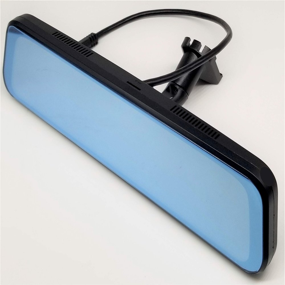 Automotive Integrated Electronics Edgeless 9.6" Streaming Mirror System w/ 32GB Memory Card - Camera and Standard Universal Mount (Included)
