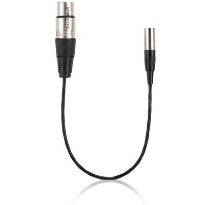 Mini XLR 3pin Male to XLR 3pin Female Audio Cable, Audio Adapter Cable Aluminum Foil Shielded Copper Wire Audio Cable XLR Microphone Cable for Camera