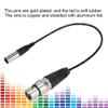 Mini XLR 3pin Male to XLR 3pin Female Audio Cable, Audio Adapter Cable Aluminum Foil Shielded Copper Wire Audio Cable XLR Microphone Cable for Camera view 4