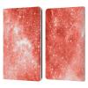 Head Case Designs Officially Licensed PLdesign Living Coral Galaxy Sparkly Coral Leather Wallet Case Compatible with Kindle Paperwhite 1/2 / 3 view 1