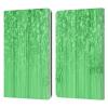 Head Case Designs Officially Licensed PLdesign Green Sparkly Bamboo Leather Wallet Case Compatible with Kindle Paperwhite 1/2 / 3 view 1