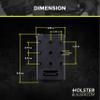 HolsterBuilder Combat-Loops, Holster Belt Clip Polymer Attachment, Outdoor Loops with Mounting Holster Hardware, Mag Pouches Sheath Tools, Heavy Duty Tactical Accessories - Made in USA view 2