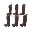 6 Rustic Western Boot Drawer Knob Handles Cabinet Door Pull Cast Iron w/SCREWS view 1