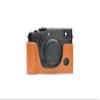 X-Pro3 Camera Case, BolinUS Handmade Genuine Real Leather Half Camera Case Bag Cover for Fujifilm Fuji X-Pro3 XPro3 X-Pro2 XPro2 Camera Bottom Opening Version + Hand Strap (Yellow) view 3