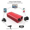 Duokon Inverter Adapter Power Converter, 1000W /2000W Inverter 12V DC to 110V AC Car Converter with 2 AC Out view 3