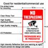 Joffreg Video Surveillance No Trespassing Sign, CCTV Security Camera,14 x 10 Inches,Reflective Aluminum,UV Printed,Weather Resistant,Waterproof,Durable Ink,Easy to Mount,Indoor Or Outdoor Use,2 Pack view 3