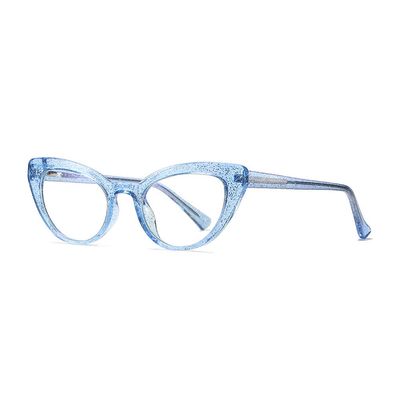 Fantiace Women Blue Light Blocking Glasses Frame Cat Eyes Anti Blue Ray Computer Game Glasses Men Eyeglass (C5)