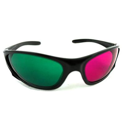 Morthome 3D Glasses for Movies 3D Print Magazines TV Anaglyph Photos (Magenta/Green)