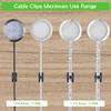 100PCS Cable Clips Black, AIBOO Upgraded Wire Clips Adhesive with 50PCS Small Size & 50PCS Large Size Cable Straps, Mini Cable Wire Management for Handling Under Cabinet Lighting with Cords view 4