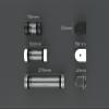 PrimoChill CTR Hard Mount Phase II Reservoir - Black POM - 240mm - Candy Purple view 2