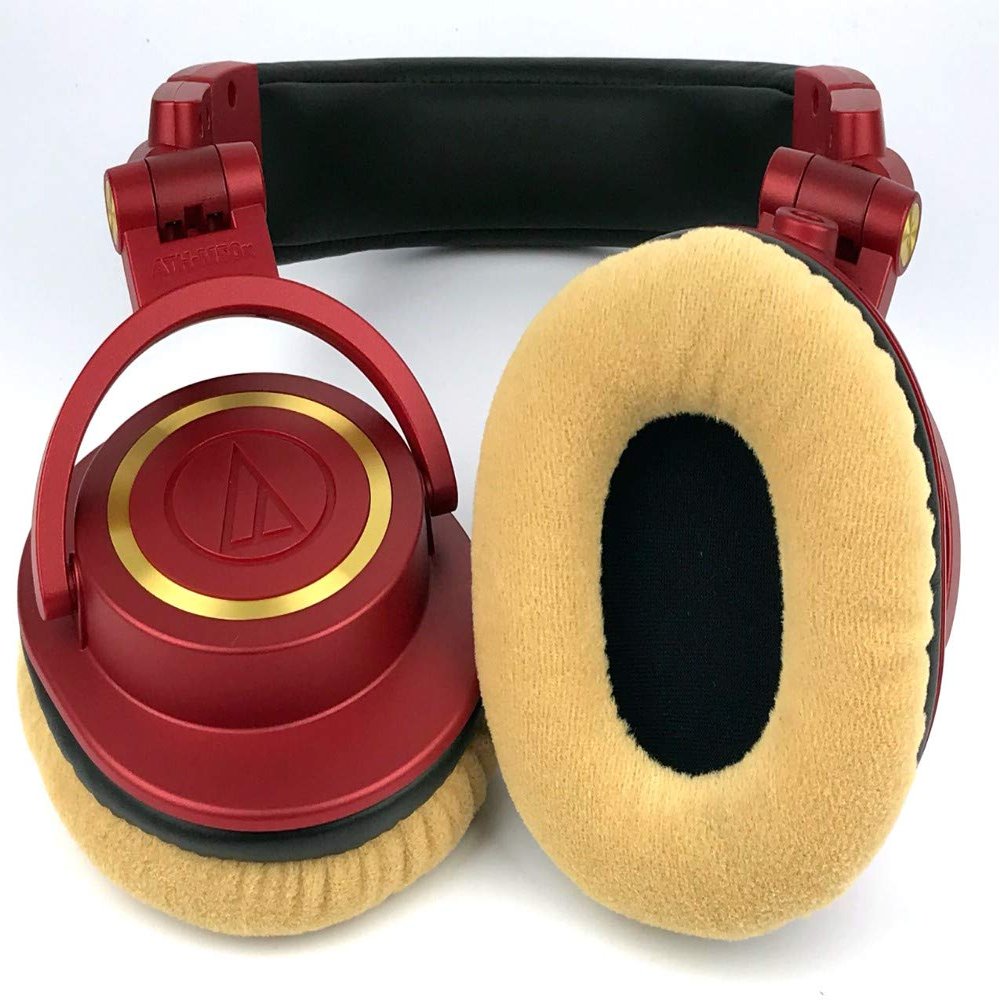 SOUND PROFESSIONALS ATH-M50-PADS-VELVET-PAIR-BLK (Gold)