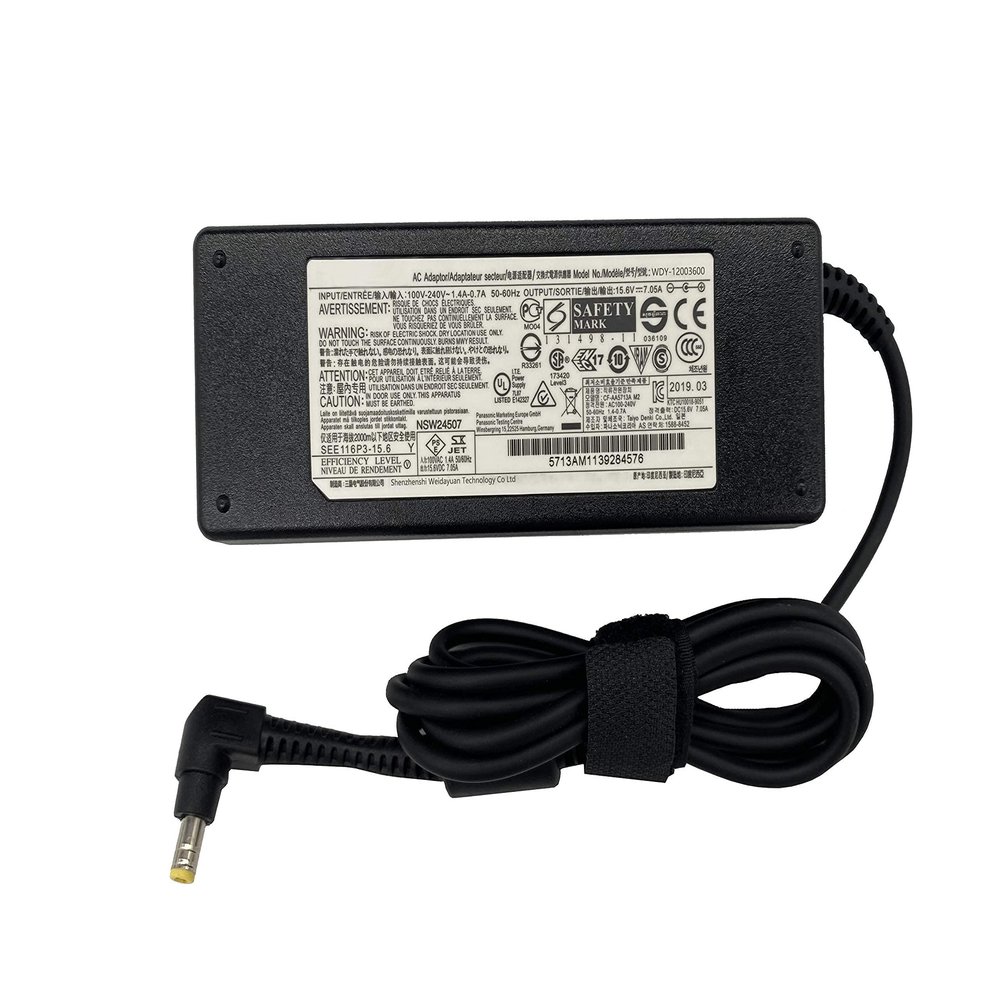 15.6V 7.05A 110W 5.52.5mm CF-AA5713A M1 Power Charger for Panasonic Toughbook CF-31 CF-53 CF-52 CF-19 Laptop AC Adapter