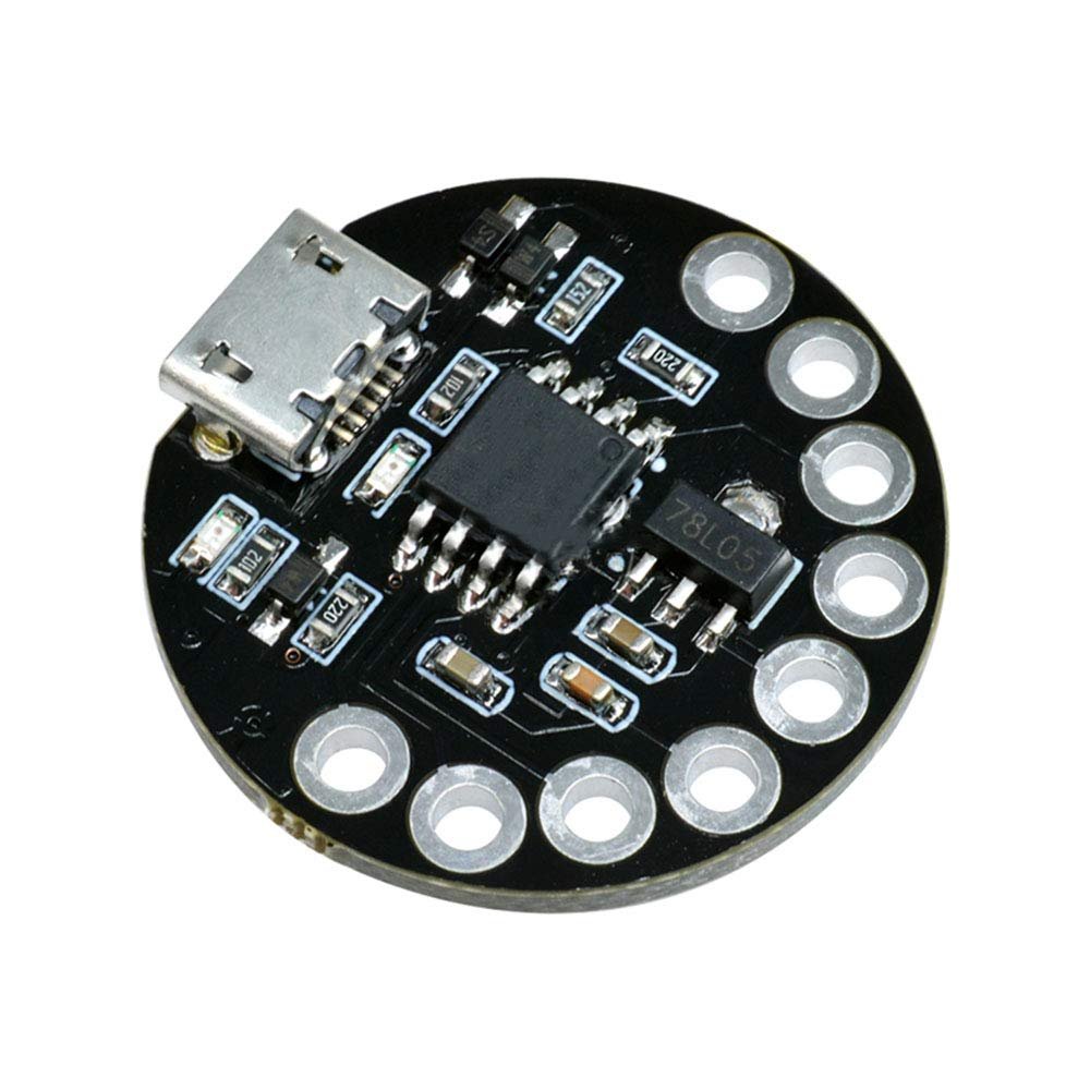 Taidacent 5 Pcs ATTINY85-LilyTiny Lilypad Main Control Board USB Micro Microcontroller ATTINY85 Development Board Professional Wearable Board