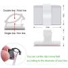 Cable Clips Self with 3M Adhesive Cord Organizer, Wire Holder Clamp Management Sticky for Desk Car Dash Cam Tables Wall, White 30pcs view 3