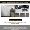 Cable Clips Self with 3M Adhesive Cord Organizer, Wire Holder Clamp Management Sticky for Desk Car Dash Cam Tables Wall, White 30pcs view 4