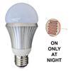SCS Enterprises Total Invisible Super Wide 940nM IR Light Bulb Covert Lamp (7 High Power LED illuminators + Light Sensor) 25ft Range, 160 deg, 120VAC view 2