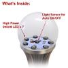 SCS Enterprises Total Invisible Super Wide 940nM IR Light Bulb Covert Lamp (7 High Power LED illuminators + Light Sensor) 25ft Range, 160 deg, 120VAC view 4