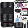 Rokinon 100mm f/2.8 Macro Lens for Nikon F Mount DSLR Cameras - with Accessory Bundle view 1