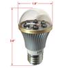 SCS Enterprises Total Invisible Super Wide 940nM IR Light Bulb Lamp (6 High Power LED illuminators) 20ft Range, 160 deg, 120VAC view 3