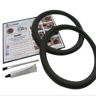 12" Foam Speaker Repair Kit, OD: 11.125", Roll OD: 10.625", Cone: 9.25", ID: 8.625", FSK-12AK (Pair)