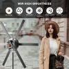 GVM Ring Light Kit with Tripod, 90W LED Circle Light with Detachable Light Bars Adjustable 3200K~5600K CRI 97+ Dimmable Bicolor LED Video Light for YouTube/Makeup/Vlogs/Live Streaming view 3