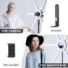 GVM Ring Light Kit with Tripod, 90W LED Circle Light with Detachable Light Bars Adjustable 3200K~5600K CRI 97+ Dimmable Bicolor LED Video Light for YouTube/Makeup/Vlogs/Live Streaming view 4