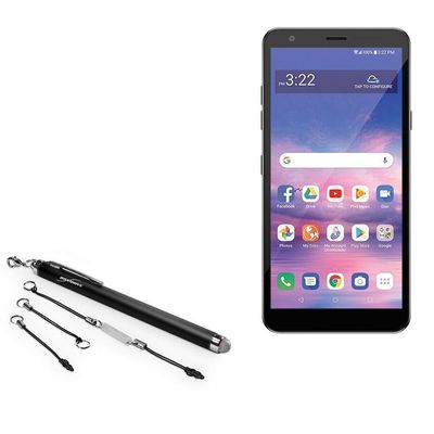 BoxWave Stylus Pen Compatible with LG Journey LTE - EverTouch Capacitive Stylus, Fiber Tip Capacitive Stylus Pen - Jet Black