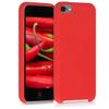 kwmobile TPU Silicone Case Compatible with Apple iPod Touch 6G / 7G (6th and 7th Generation) - Case Soft Flexible Protective Cover - Red view 1