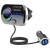 Bluetooth FM Transmitter for Car, Handsfree Wireless Bluetooth 5.0 1.2 Inch LCD MP3 Player USB Fast Charge 3.0 Car Accessories Auto FM Modulator with Atmosphere Light view 1