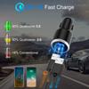 Bluetooth FM Transmitter for Car, Handsfree Wireless Bluetooth 5.0 1.2 Inch LCD MP3 Player USB Fast Charge 3.0 Car Accessories Auto FM Modulator with Atmosphere Light view 4