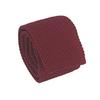 Andongnywell Mens Knitted Wedding Slim Tie Business Casual Skinny Knit Necktie Solid Color Knit Tie Neck Ties (Wine Red,One Size) view 1