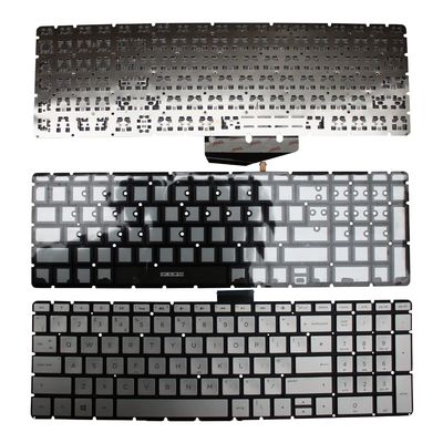 Power4Laptops UK Layout Backlit Silver Replacement Laptop Keyboard Compatible with HP Home 15-bs076nk