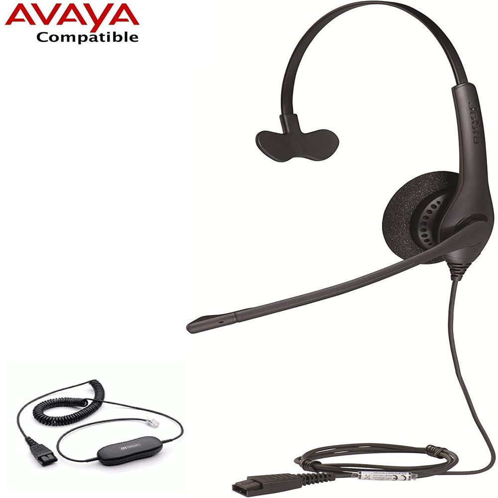 Avaya Certified Biz 1500 Mono Headset Bundle for 1408 1416 2410 2420 4606 4610 4612 4620 4621 4622 4624 4625 4630 5410 5420 5610 5620 5621 5625 9404 9406 9408 9504 9508