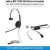 HWUSA Biz 1513-0157 QD Mono Headset with GN QD 1200 Universal Coiled Smart Cord for Connecting Headset & Telephone view 1