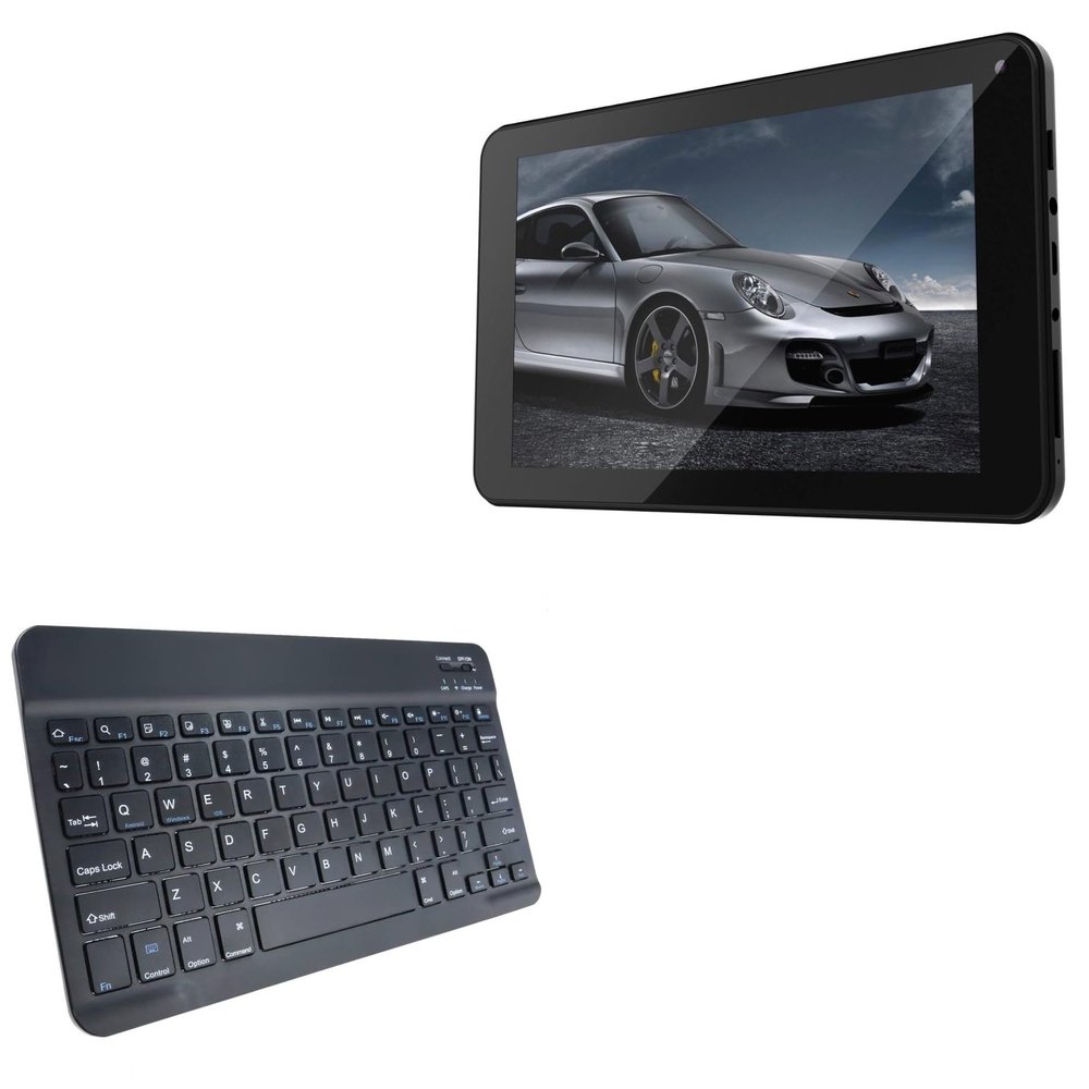 BoxWave Keyboard Compatible with Digiland DL7006 Tablet (7 in) - SlimKeys Bluetooth Keyboard, Portable Thin with Chiclet-Style Keys - Jet Black