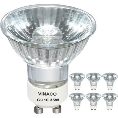Vinaco GU10+C 120V 35W Halogen Bulbs, 6Pack MR16 Dimmable for Candle Warmer