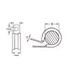 100 x Natural/White Nylon 3/16'' P Clips for Conduit, Cable, Tubing & Sleeving view 4