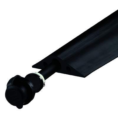 Cable PROTECTOR-BLK-5FT L 2.95LB/FT1-3/8" H x 6" W x 5' L Style H