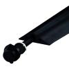 Cable PROTECTOR-BLK-5FT L 2.95LB/FT1-3/8" H x 6" W x 5' L Style H view 1