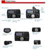 12V Radio 3 inch Motorcycle ATV UTV Golf Cart Waterproof Anti-Theft Bluetooth Speaker USB TF U Disk FM Radio Stereo System (Silver Star&Blue) view 3
