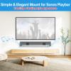 notiela Upgrade Wall Mount for Sonos Playbar Mount Bracket Easy to Install Fit for Sonos Playbar Wall Mount Under TV Mounting Bracket for Space Saving view 2