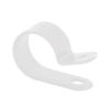 100 x Natural/White Nylon 3/4'' P Clips for Conduit, Cable, Tubing & Sleeving view 2