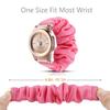 200Pcs Compatible for 3Plus Callie Band, Blueshaw Fabric Elastic Scrunchie Elastic Watch Band Women Cute Replacement Straps for 3Plus Callie Hybrid SmartWatch (Pink) view 3