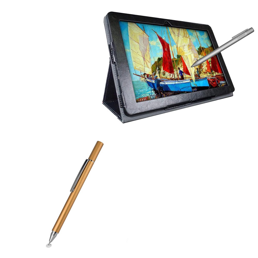 BoxWave Stylus Pen Compatible with Simbans PicassoTab 10 - FineTouch Capacitive Stylus, Super Precise Stylus Pen - Champagne Gold