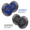 5 Water Resistant Speakers with Blue LED Lights for Marine, RVs, & Hot Tubs  Pair view 2