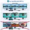 Laptop Docking Station,16 in 1 Docking Station USB C Docking Triple Monitor,USB C Dock Station with 3 HDMI,PD 100W, USB 3.1/3.0/2.0,RJ 45 Ethernet,SD/TF,Audio for Dell/LenovoInclude Power Adapter view 4