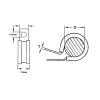 10 x Natural/White Nylon 1.1/8'' P Clips for Conduit, Cable, Tubing & Sleeving view 4